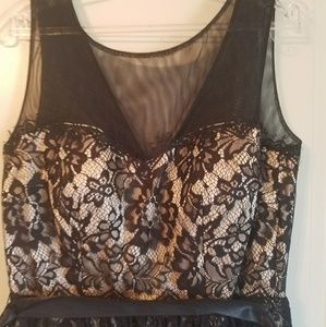 Black and gold Homecoming dress